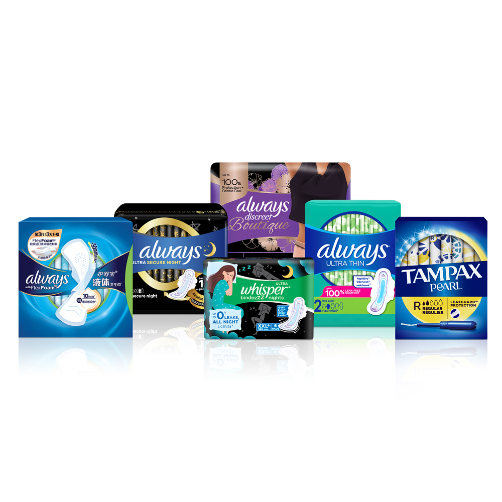 P&G Feminine Care products