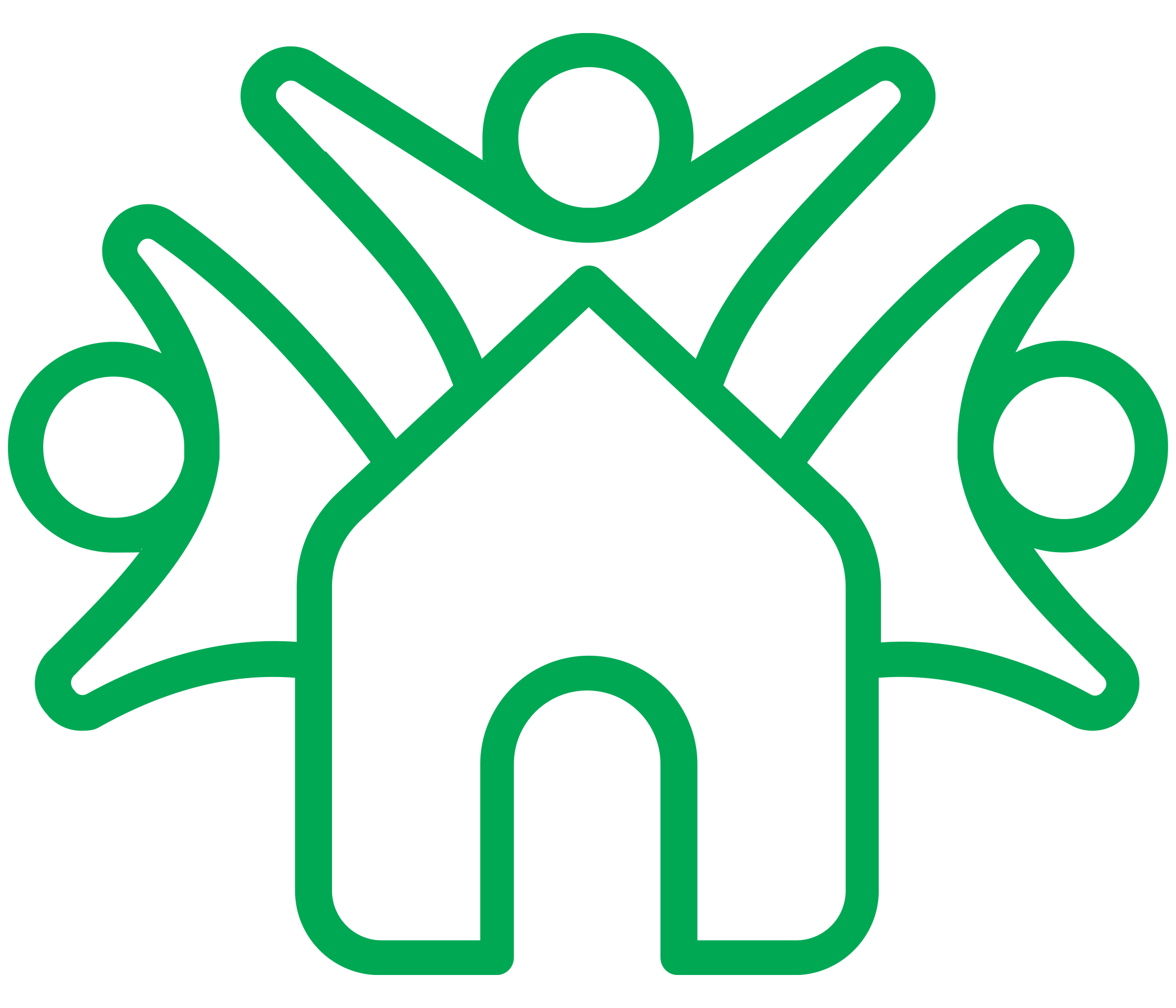 People around a house Icon