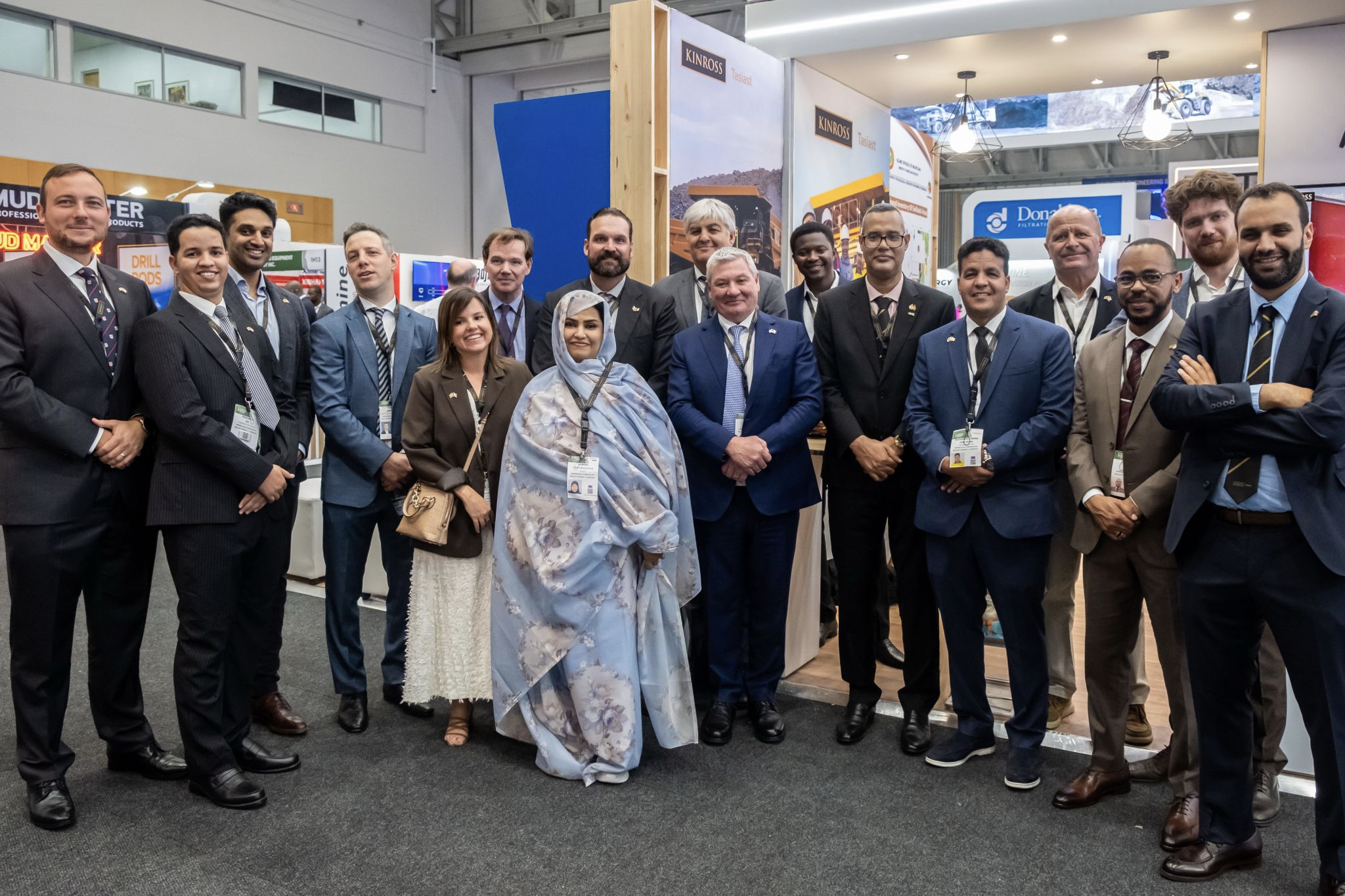 Representatives from the Kinross delegation at the Mauritania Pavilion at the 2026 Investing in Africa Mining INDABA