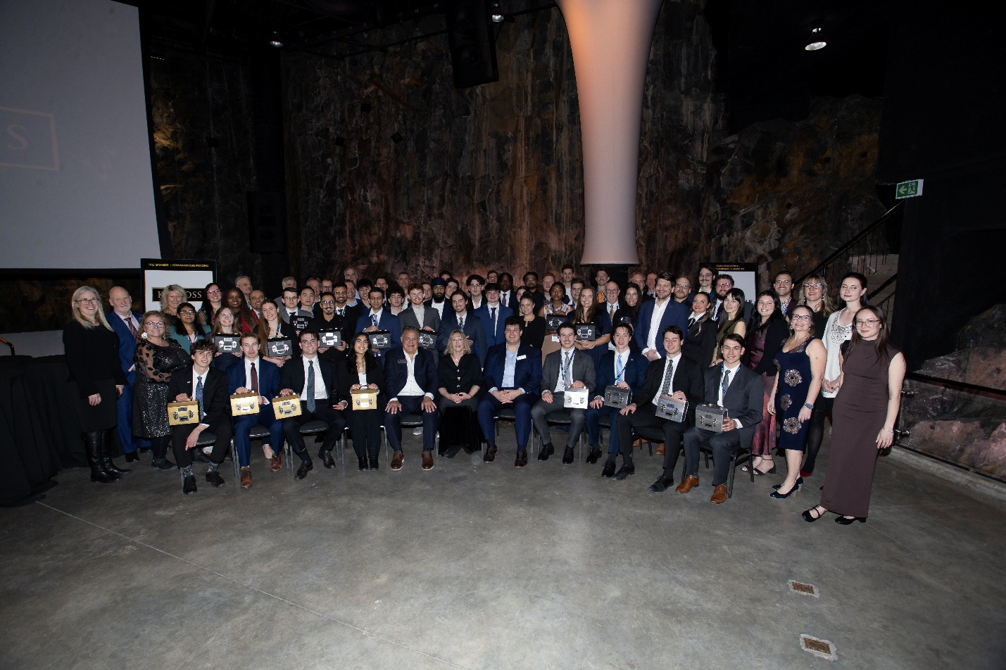 Participants of the 2026 Goodman Gold Challenge along with judges and representatives from the three mining companies evaluated at the Challenge