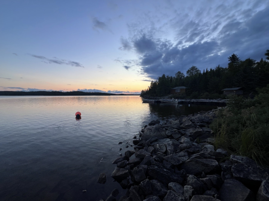 A sunset view of Viking Island