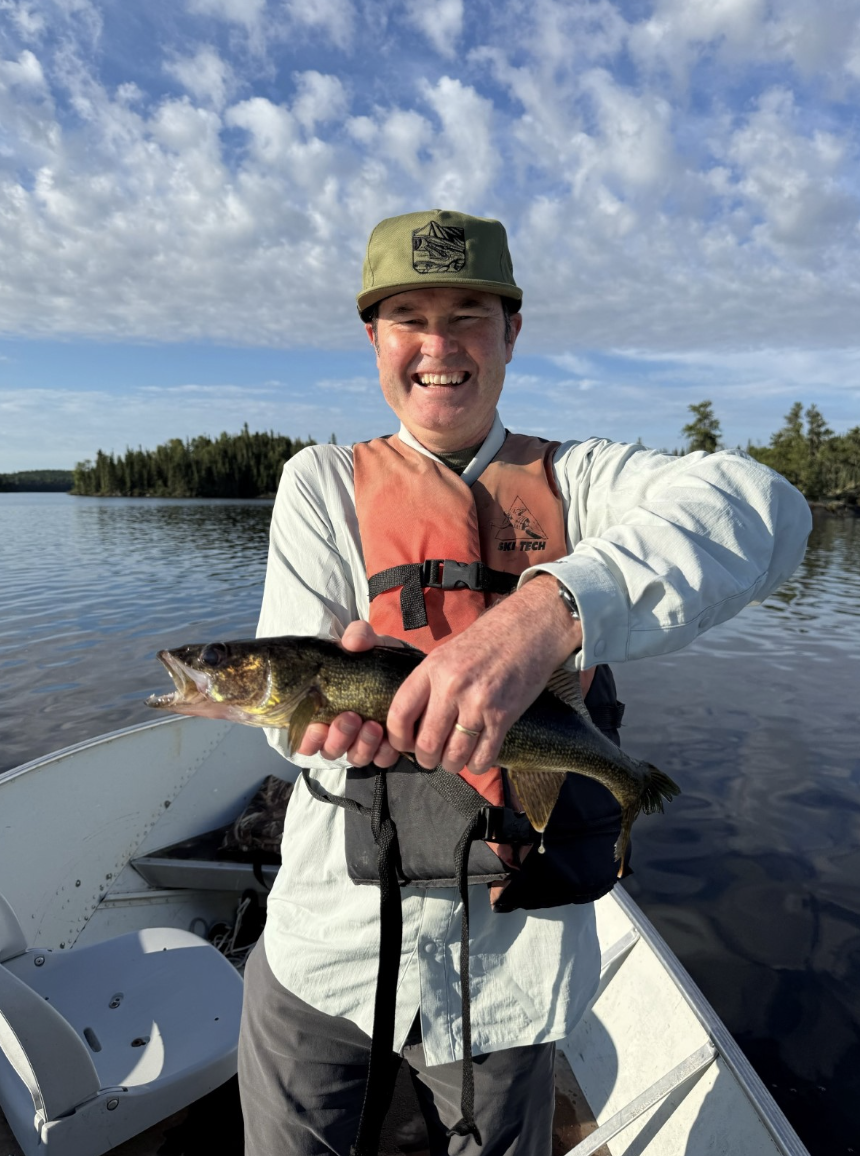 Dominic Channer with one of his catches!