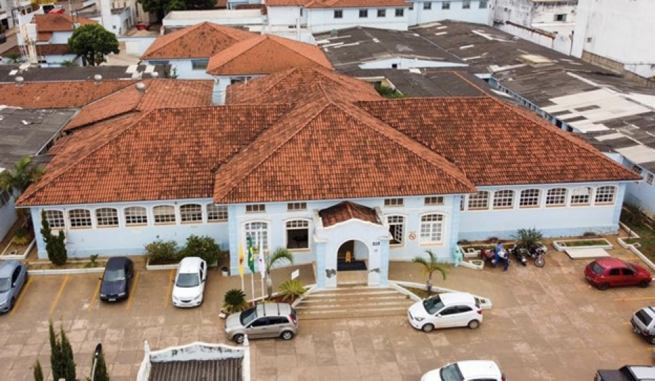 An aerial view of the Municipal Hospital of Paracatu